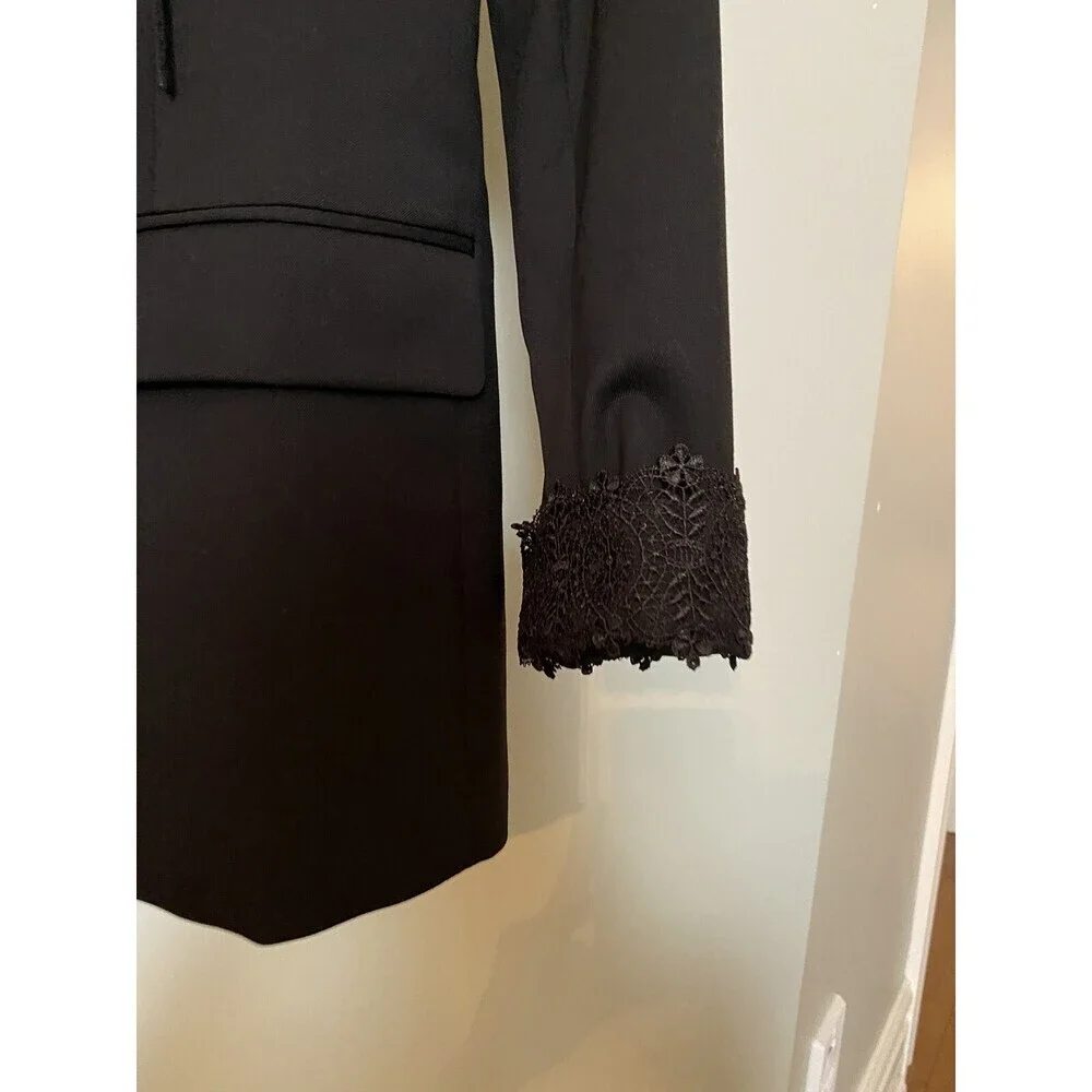 The Kooples Women's Double-Breasted Blazer Black Size 32 $725 - Picture 6 of 14